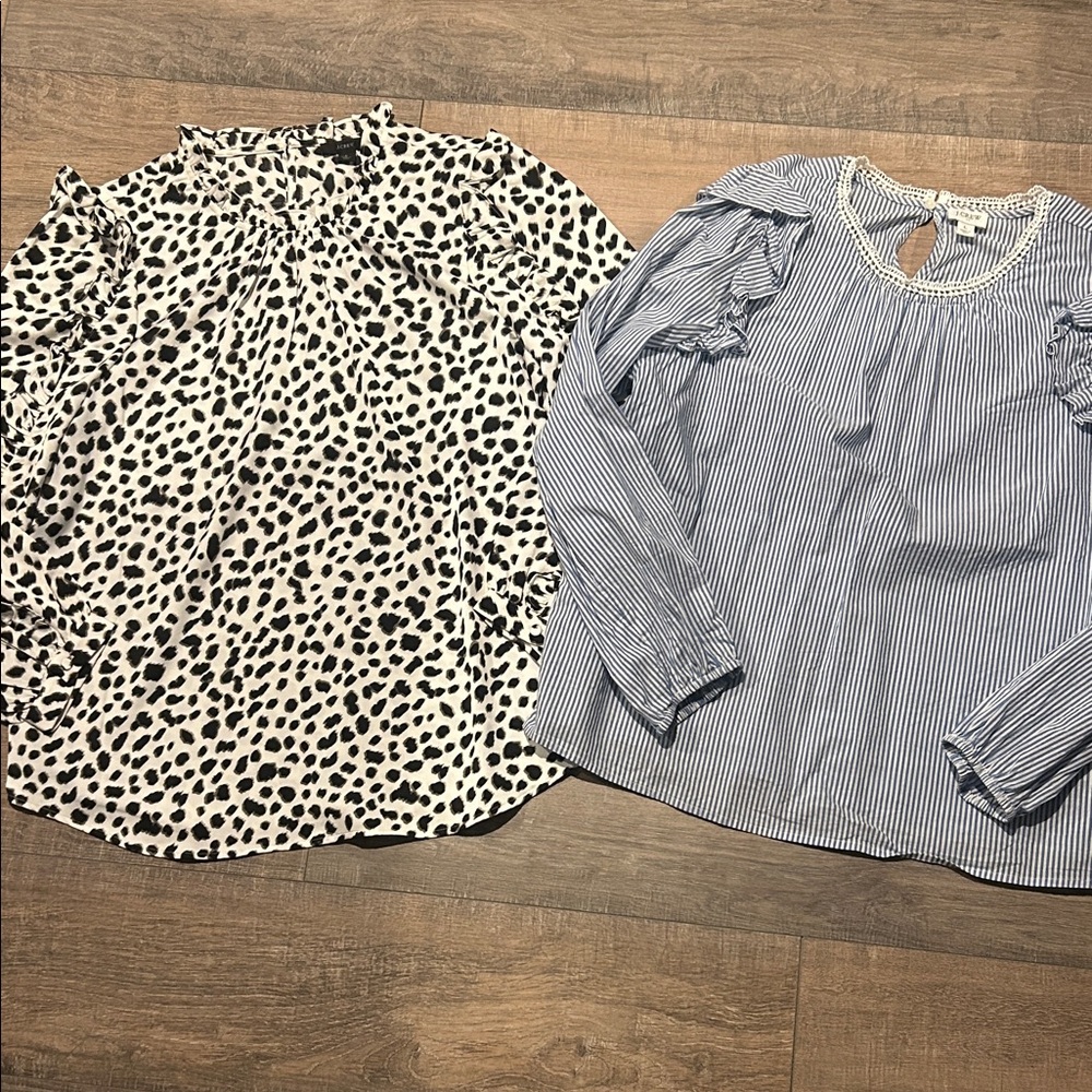 JCrew L Blouses